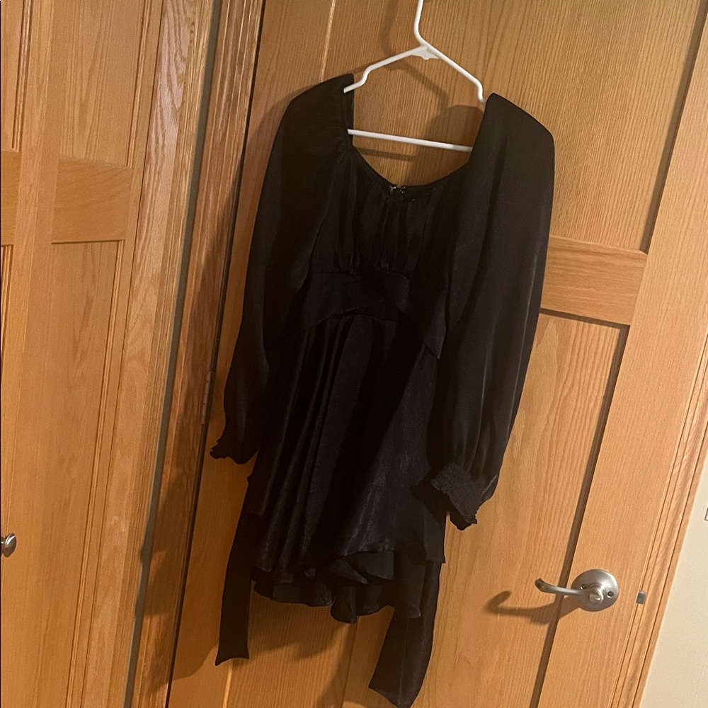 Altar'd State Black Long Sleeve Dress